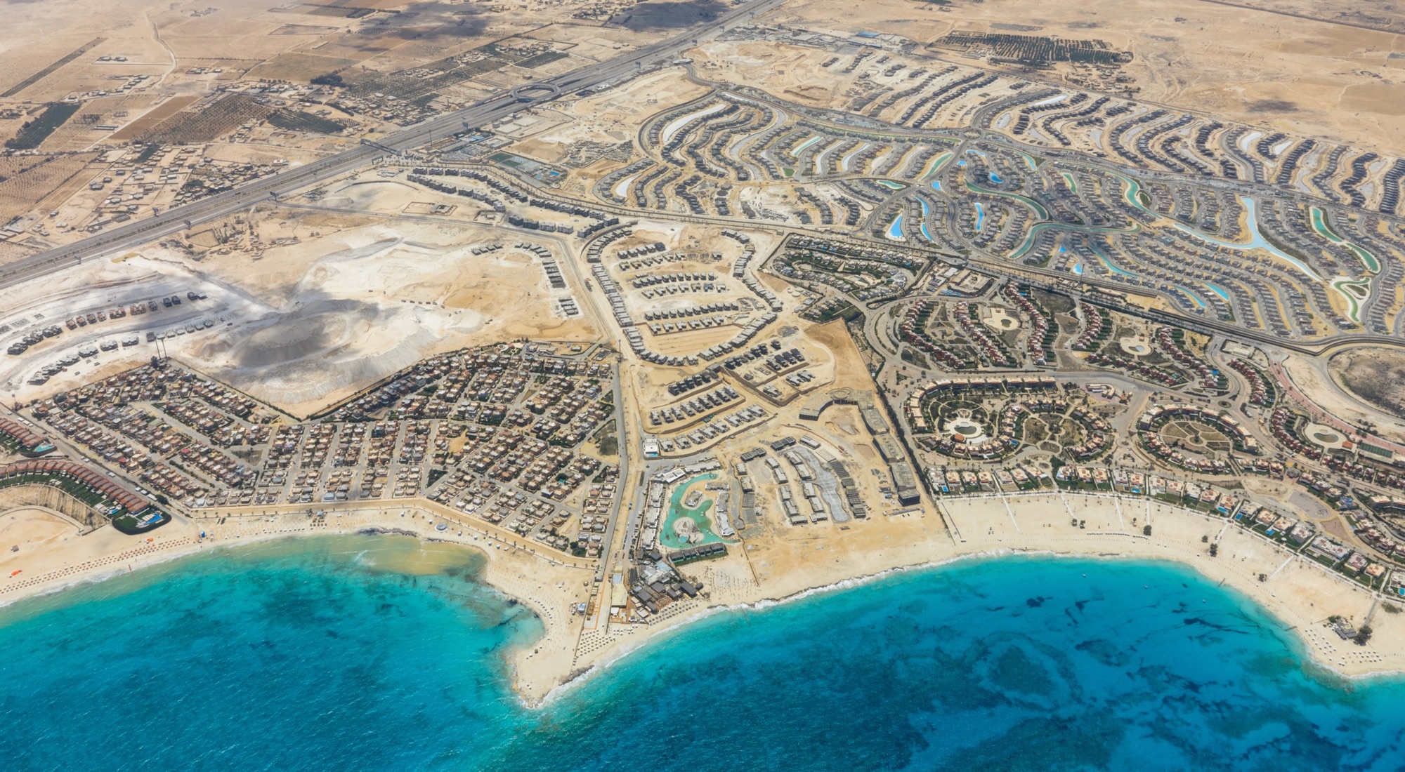 Zoya Ghazala Bay — Aerial photograph — Zoya on Ghazala Bay